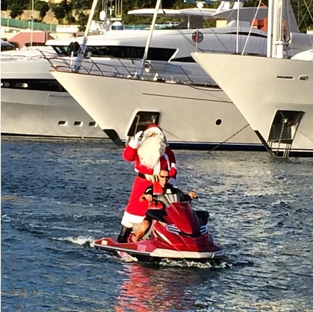 Santa in St. Barths - December 2015